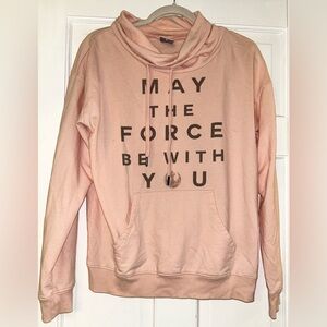 Star Wars Her Universe Light Pink Roll Down Neck Sweatshirt